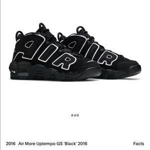 Air More Uptempo GS Bland and White